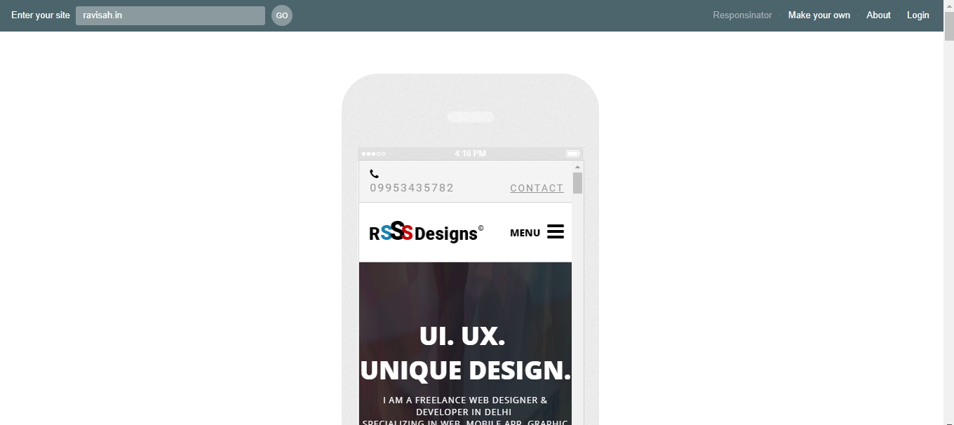 Responsinator Website Responsive Test Tool